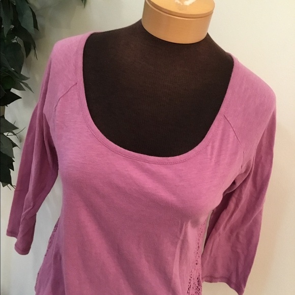 MOSSIMO XS soft purple tee with lace detail - Picture 7 of 7